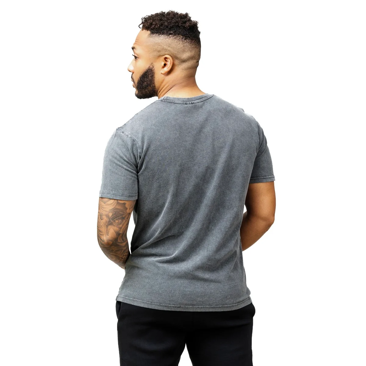 Oxen Est Washed Tee Black - Image 4