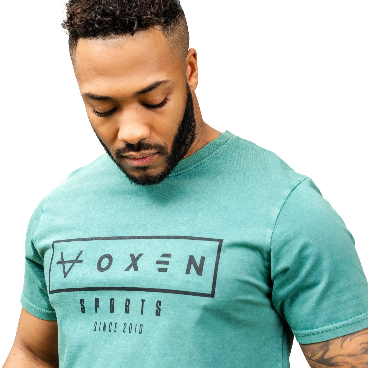 Oxen Est Washed Tee Green - Image 3