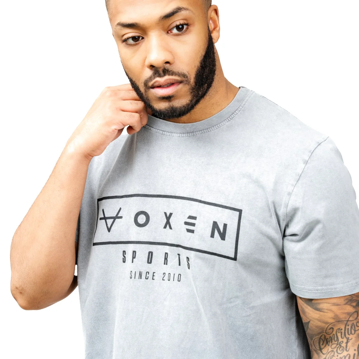 Oxen Est Washed Tee Grey - Image 3