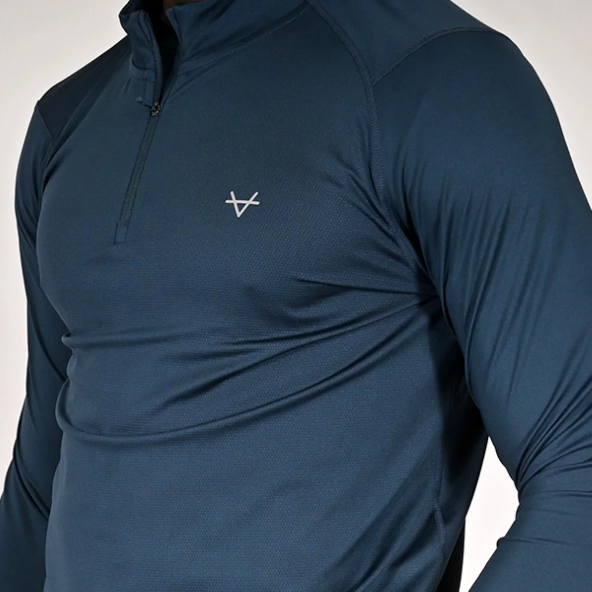 Oxen Mens Endure Performance QZ Midlayer Sapphire - Image 4