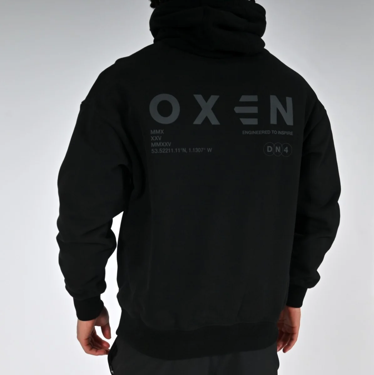Oxen Oversized Blackout Hoody - Image 5