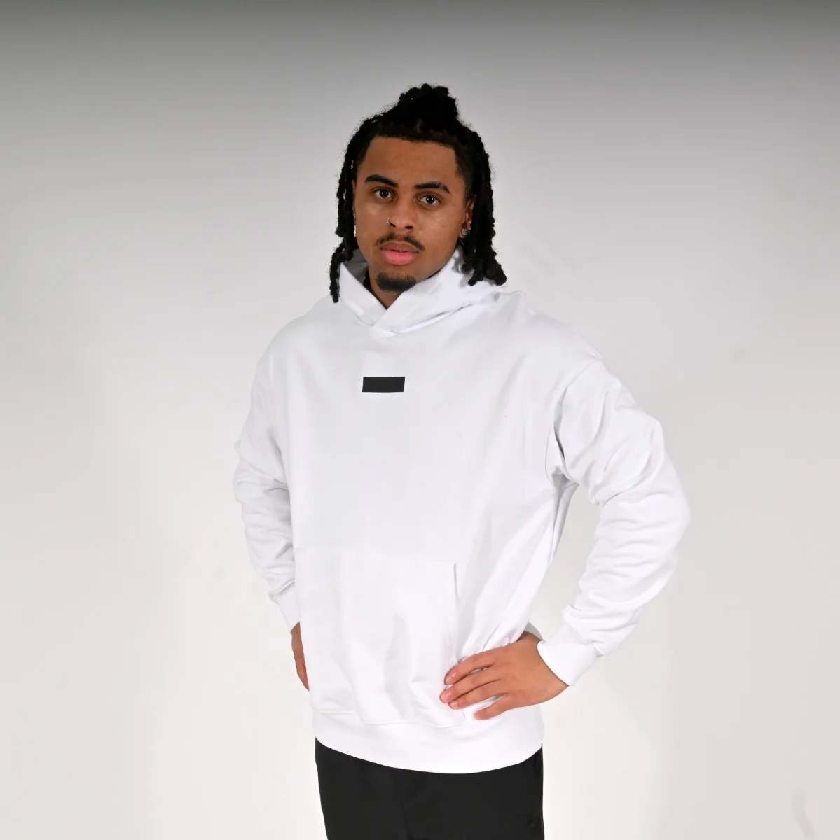 Oxen Oversized Hoody White - Image 2