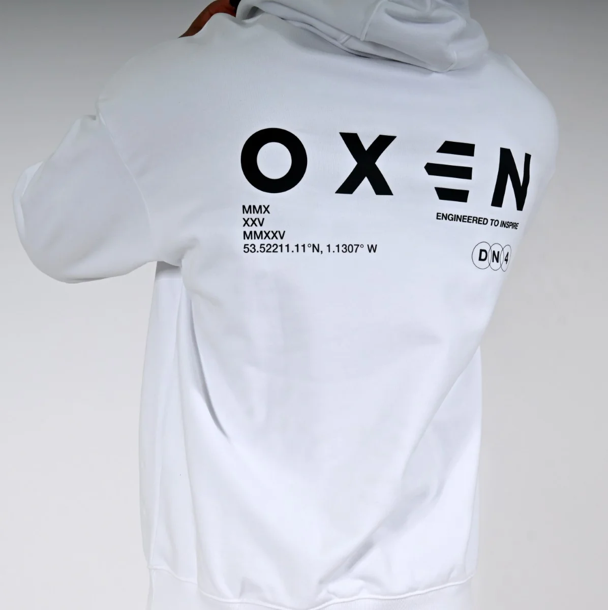 Oxen Oversized Hoody White - Image 5