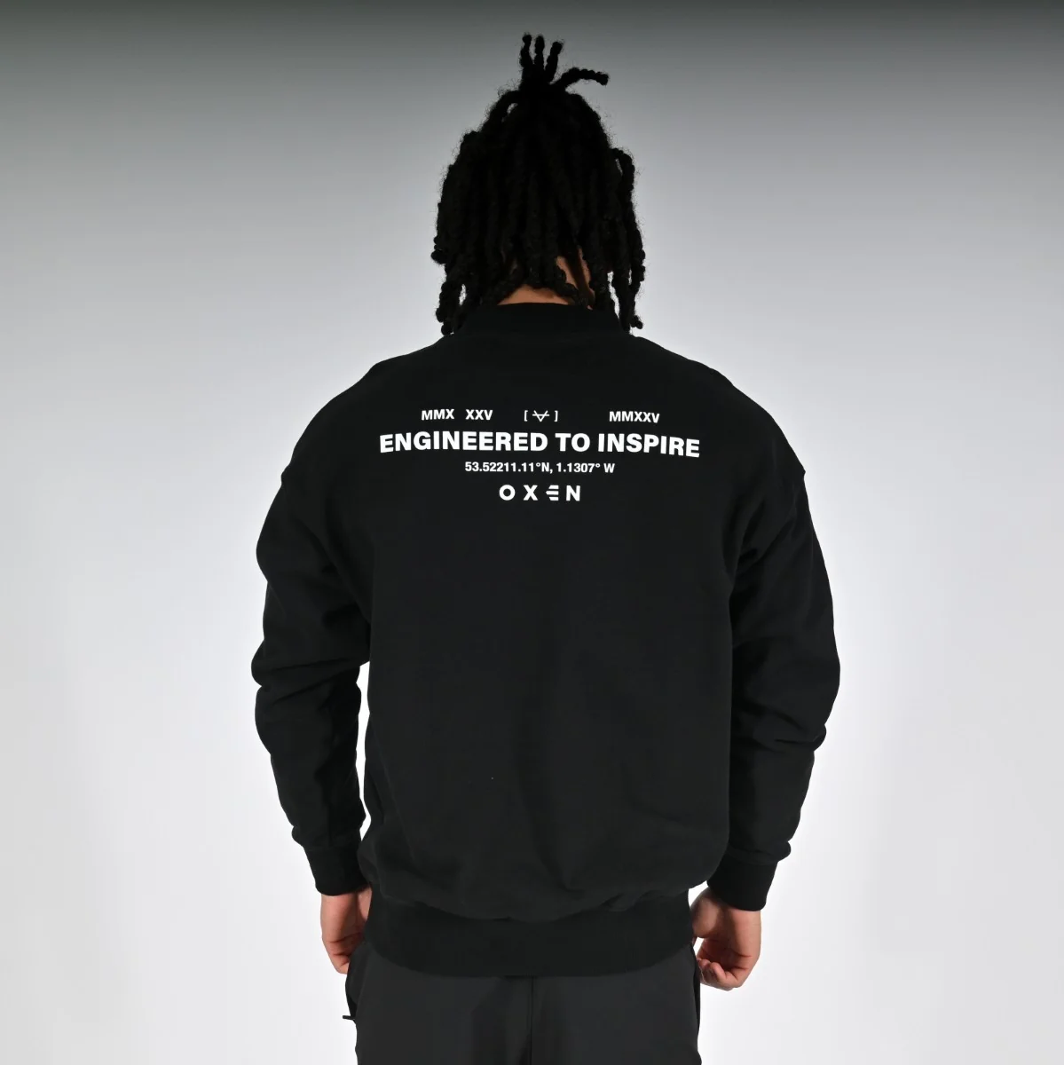 Oxen Oversized MMX Sweat Black - Image 4