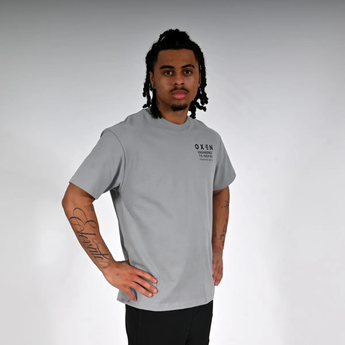 Oxen Oversized MMX Tee Grey - Image 4
