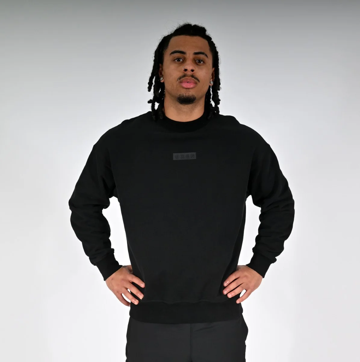 Oxen Oversized Sweat Black