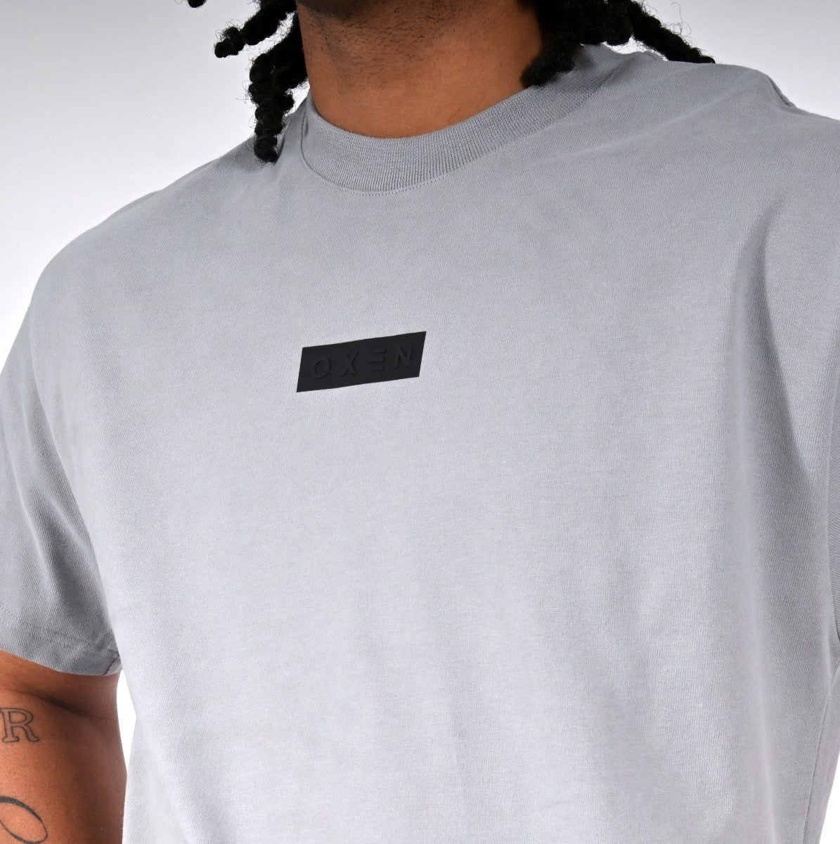 Oxen Oversized Tee Grey - Image 2