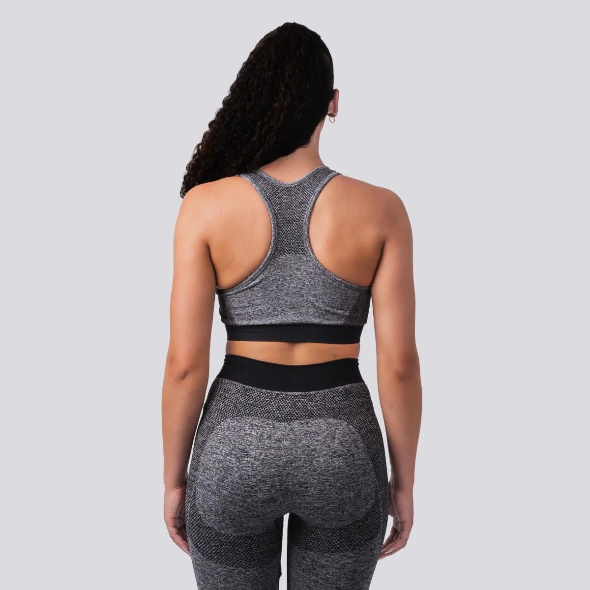 Oxen Seamless Sports Bra Charcoal - Image 4