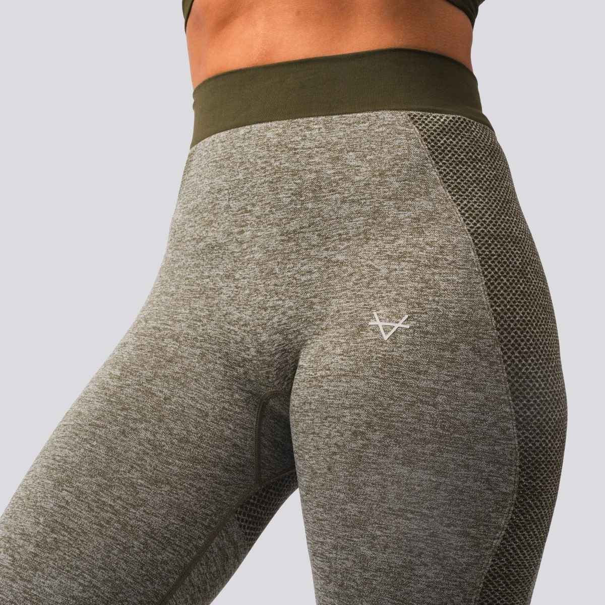 Oxen Seamless Sports Leggings Olive - Image 3