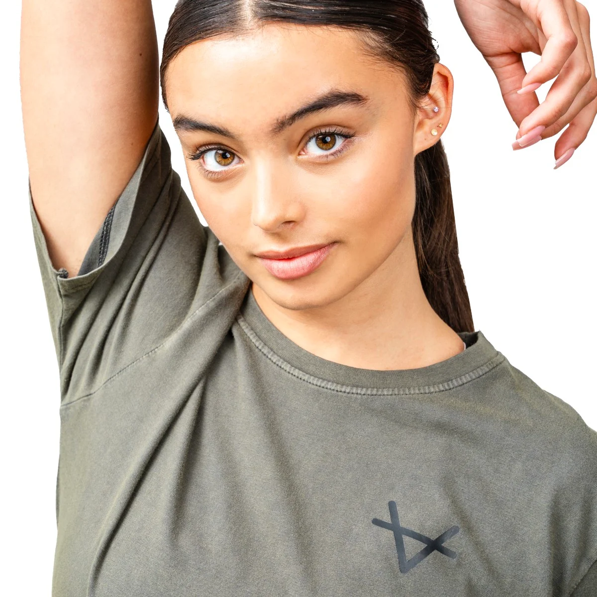 Oxen Washed Tee Khaki - Image 6